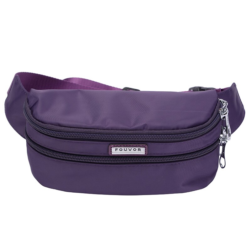 Fouvor Zomer Riem Tas Voor Vrouwen Multifunctionele Outdoor Sport Tassen Waterdichte Messenger Bags 2895-06: purple