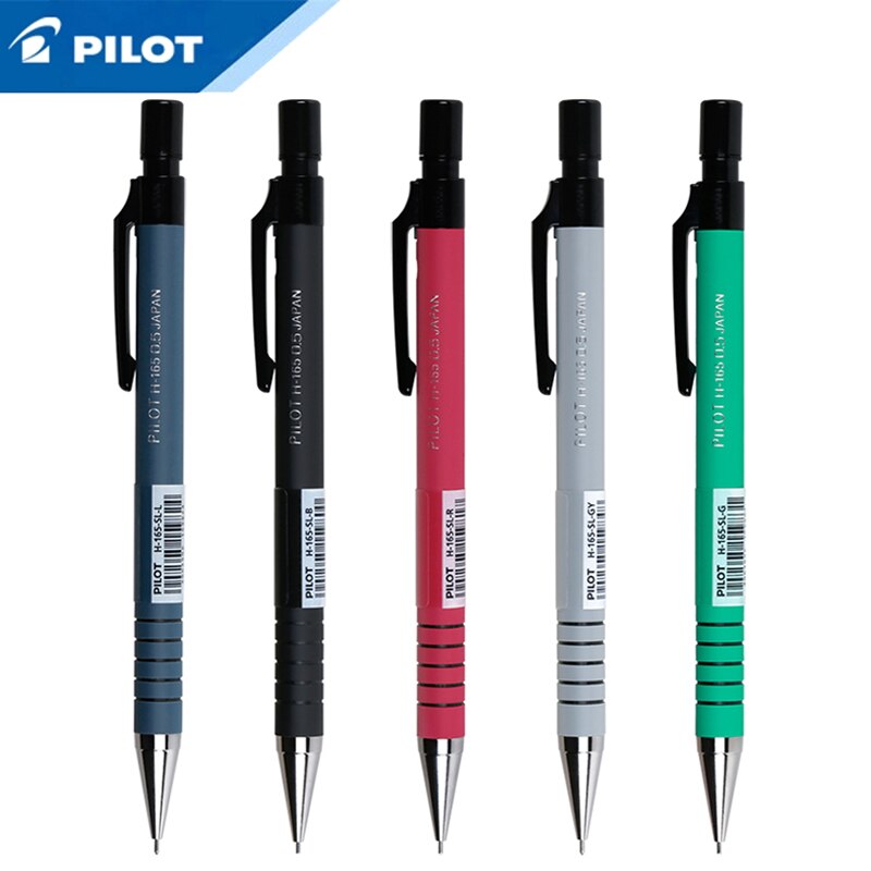 Lote de 5 unidades de portaminas de Japón H-165-SL, 0,5 MM, papelería estándar para oficina y escuela,: Mixed