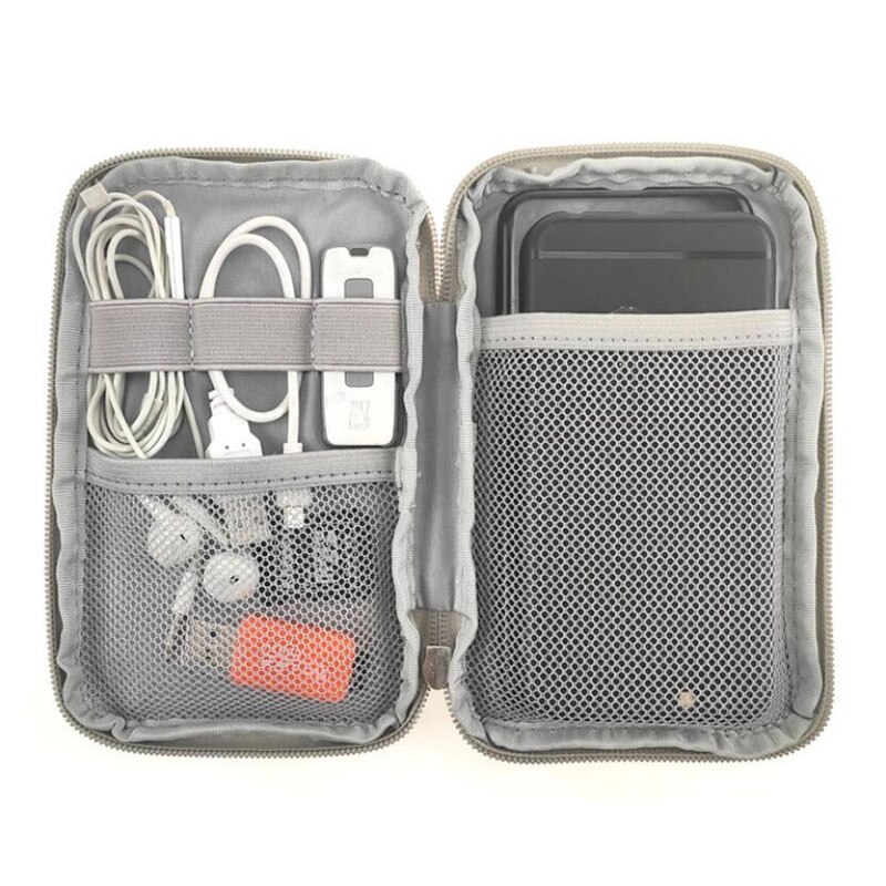 Reisen Bausatz Kleine Tasche praktisch fallen Digitale Gerät Gerät USB Kabel Daten Kabel Organizer Reise Eingefügt Tasche Lagerung Tasche