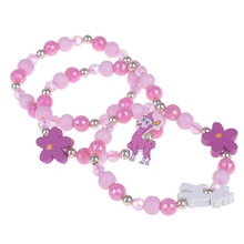 3Pcs Lovely Kids children's bracelet jewelry Colorful animal acrylic beads Bracelets Birthday Party Jewelry