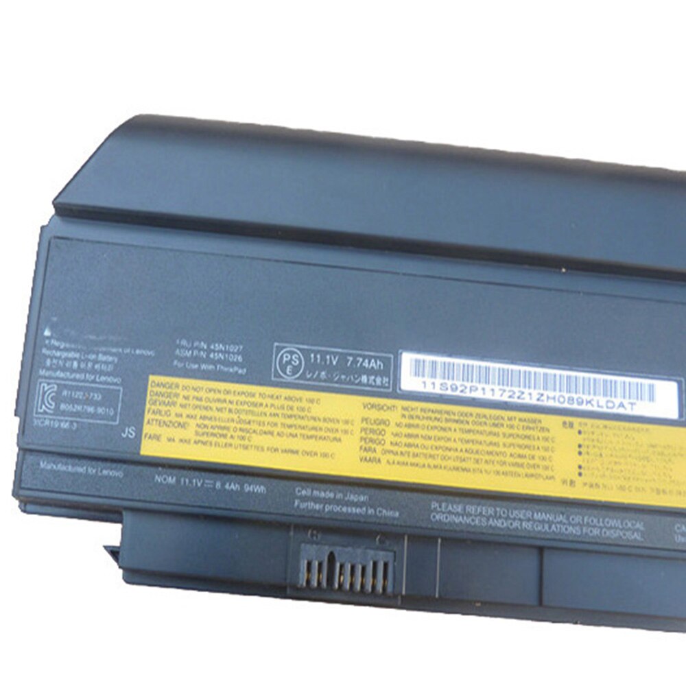 11.1v 94wh 9 kenno  x230 alkuperäinen kannettavan tietokoneen akku lenovo thinkpadille  x220i x220 x230i 0 a 36307 42 t 4940 0 a 36281 45 n 1022 45 n 1023