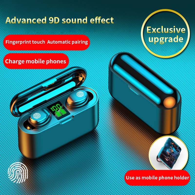 Tws bluetooth hoofdtelefoon, draadloze sport oordopjes, mini gaming headset met microfoon, waterdichte oordopjes voor xiaomi, huawei, oppo en iphone