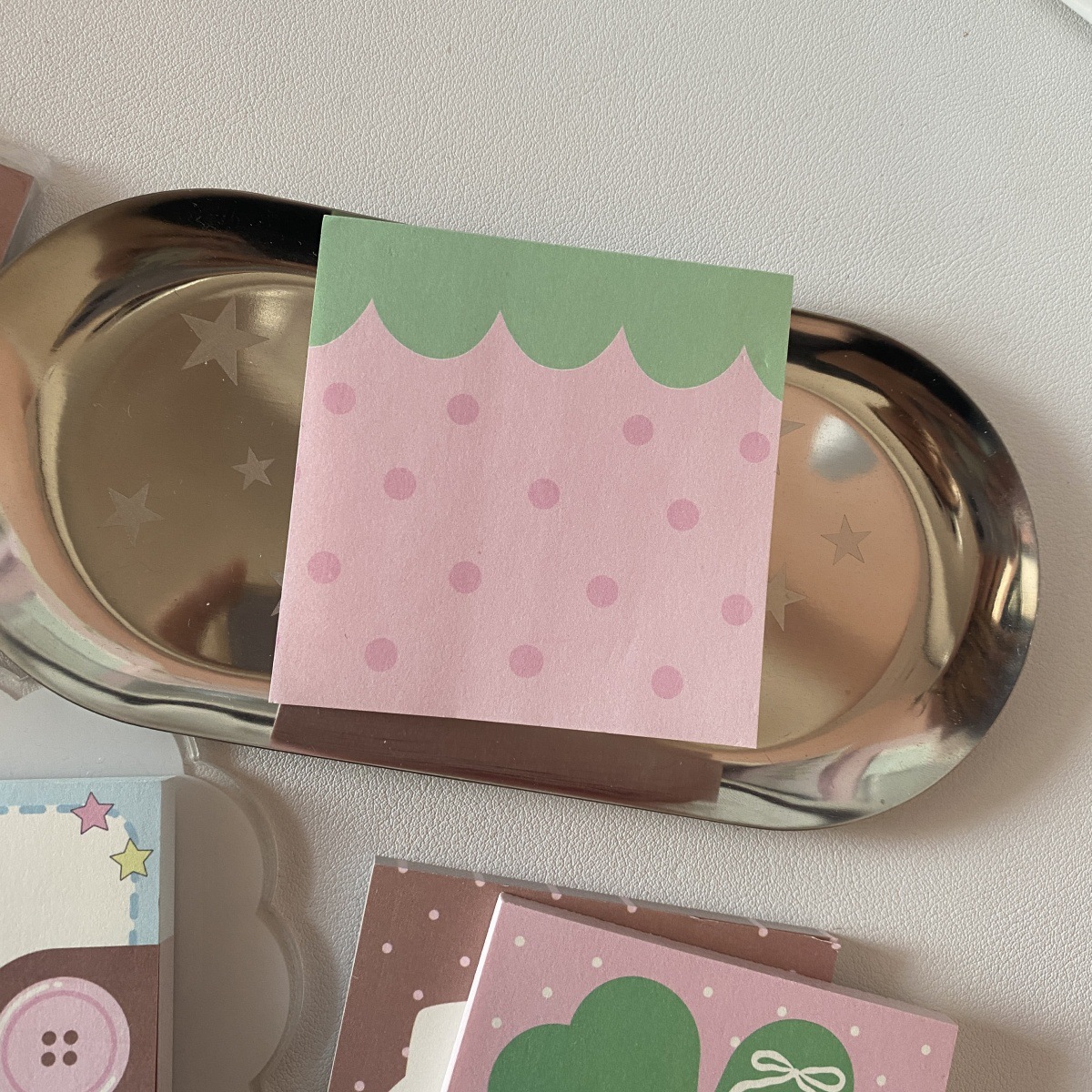 Sticky notes, cute sticky note pads, kawaii sticky notes , 50 sheets/pad: Pink