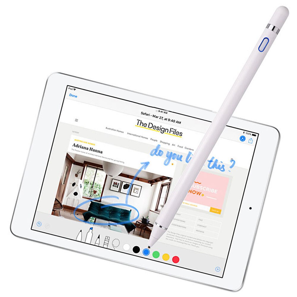 Kapazitiven Stift Aktive berühren Kuli-einstellen Persönliche praktisch Zubehör für praktisch Tablette Zeichnung Clever Bleistift