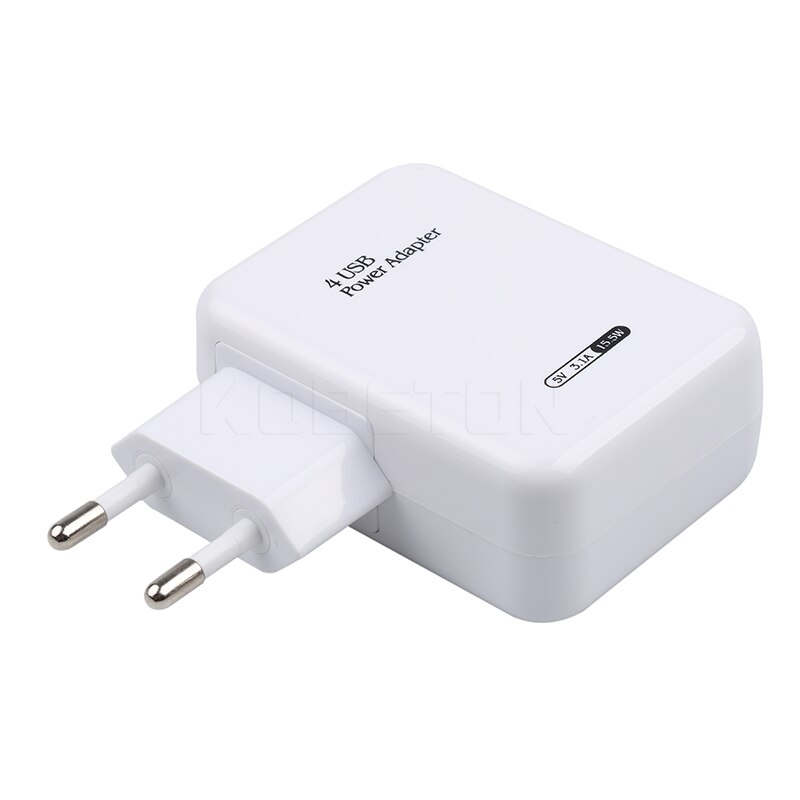kebidu EU 4 Ports USB HUB Power Adapter HUB EU Plug Travel Wall Charger For iPhone for iPad for Samsung Galaxy for Phone