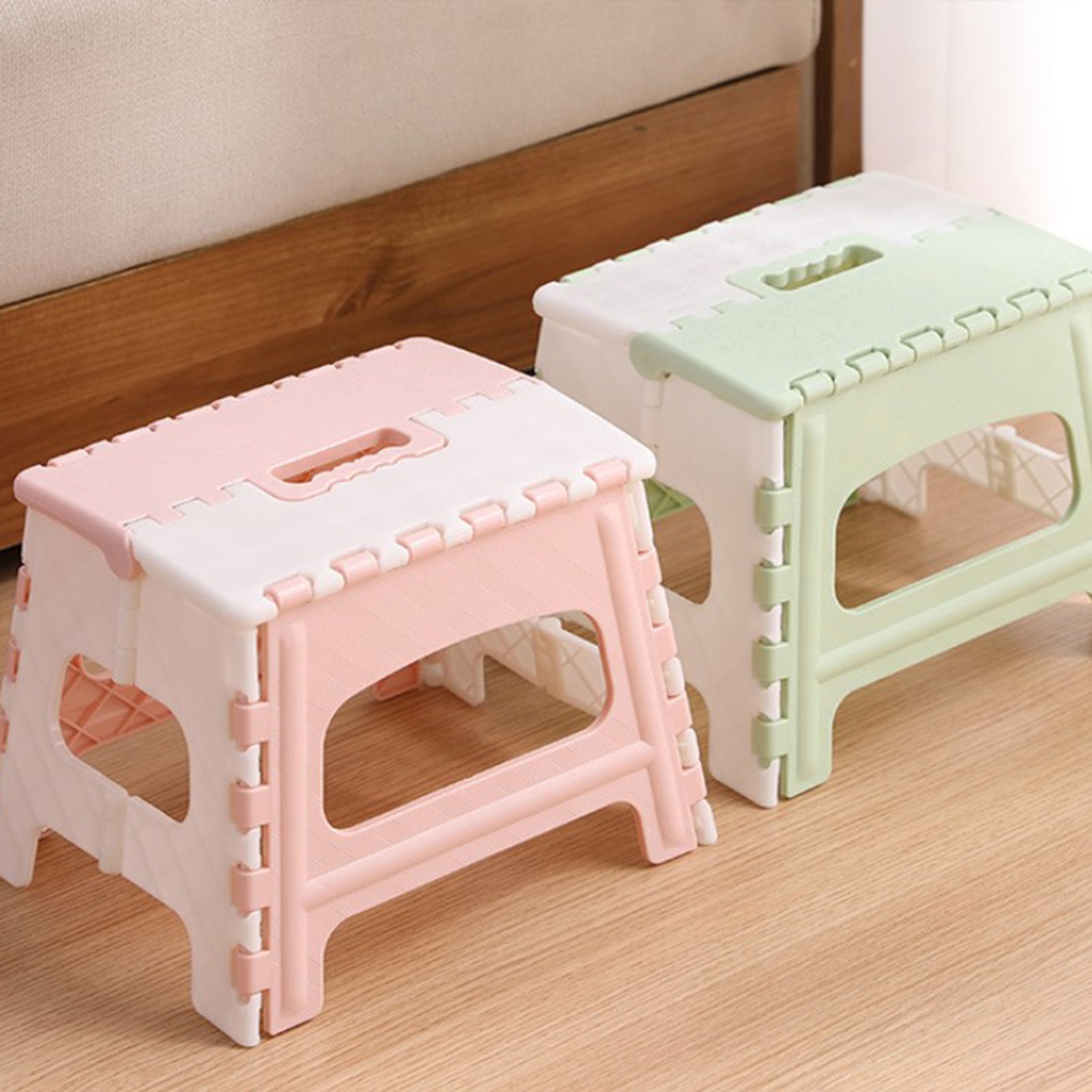 Plastic Multi Purpose Folding Step Stool Chair Home Train Outdoor Storage Foldable Home Storage Accessory bathroom kid adult