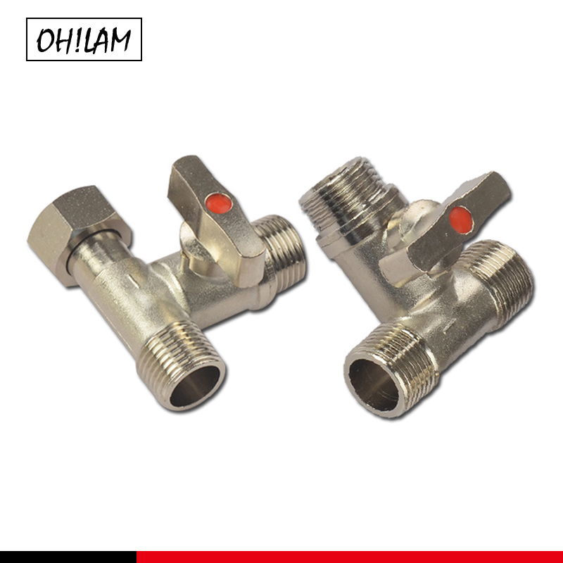 1/2 &quot;2 sposób zawór kątowy rozdzielacz mosiądz wąż wody z kranu szybkie piłka złącze zaworu kran na zewnątrz system nawadniania kropelkowego zraszacz