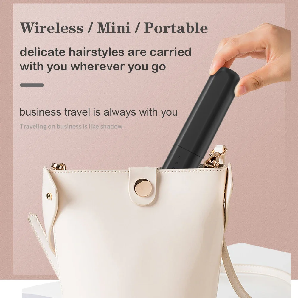 Schnurloser Bartglätter für Männer, Haarglätter, Bürste, schnell erhitzt, elektrische Haarbürsten, multifunktionaler kabelloser Heißkamm