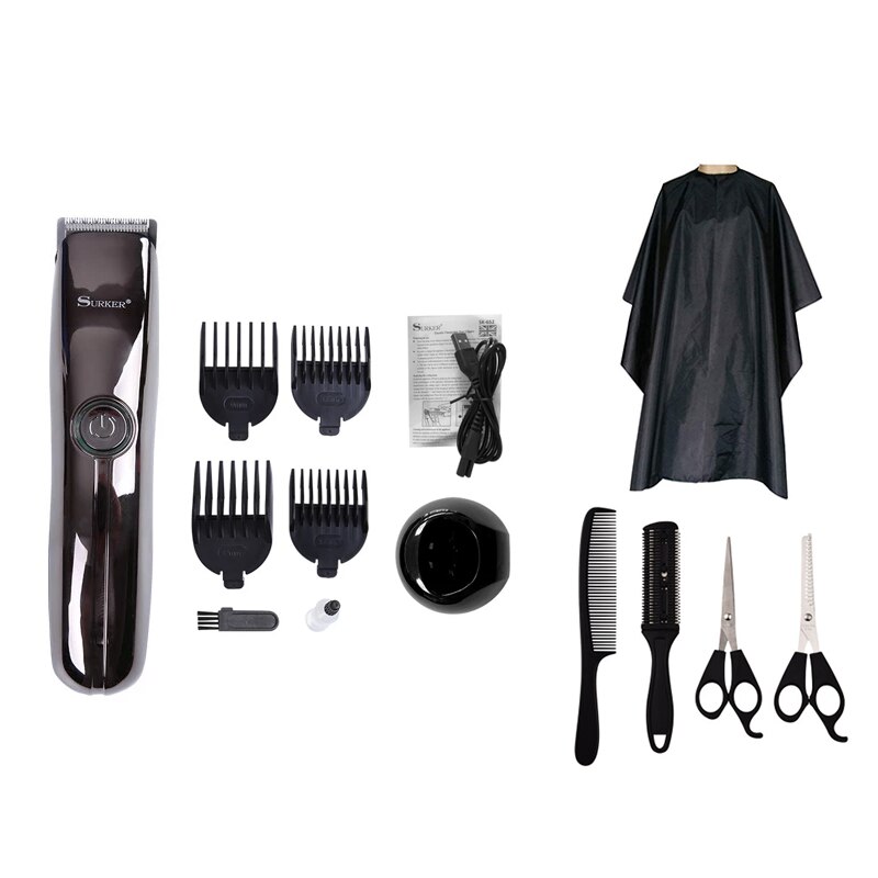 hair clipper rechargeable trimmer lithium battery Titanium alloy blade cutter adjustable comb Fine-tuning 110-240V: 05