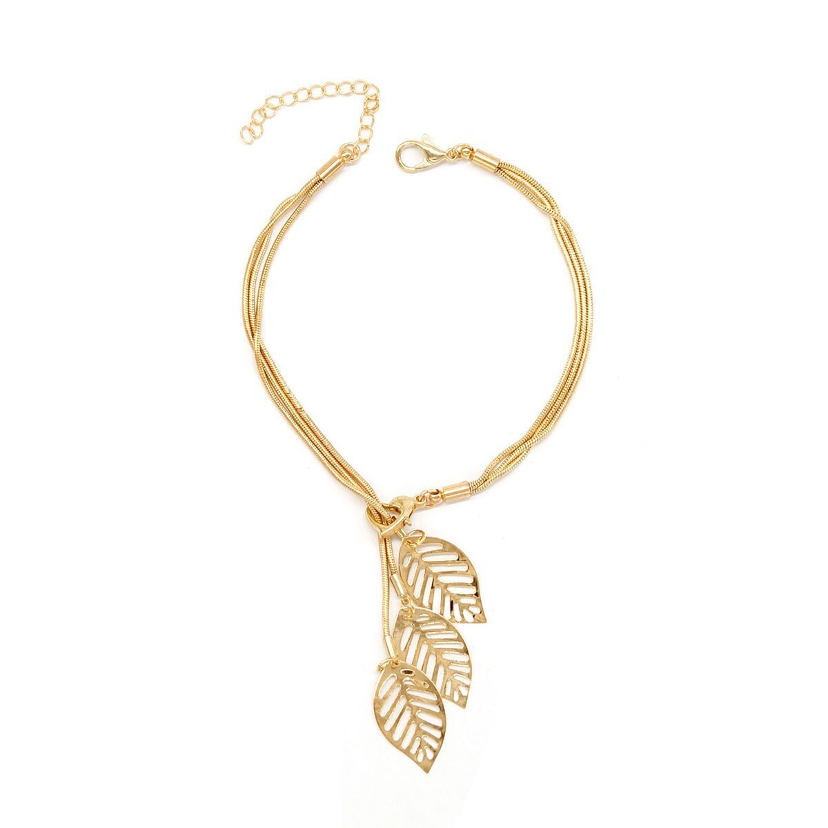 Delysia Koning Leaf Armband: Goud-kleur