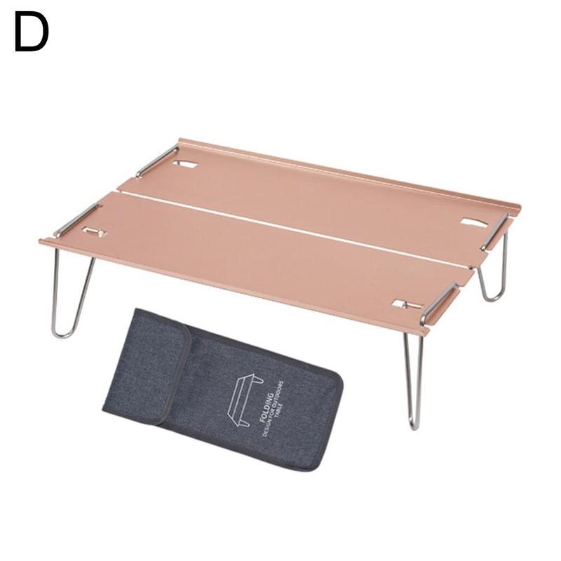 Picnic Folding Table Outdoor Mini Table Aluminum Alloy Picnic Table BBQ Traveling Desk Outdoor Dinner Hiking Desk For Camping: D