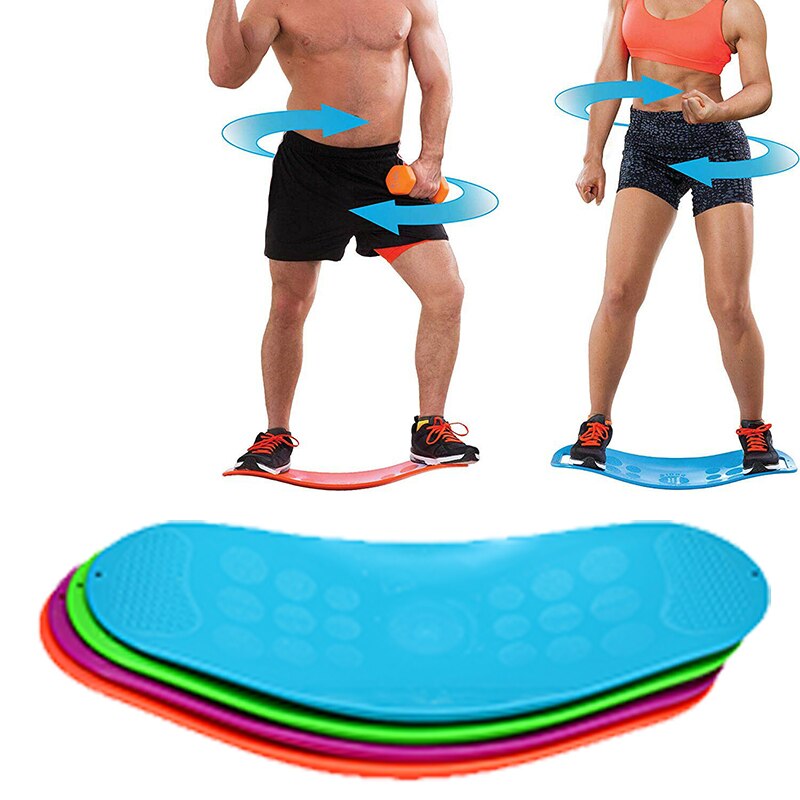 4 farver vridning fitness balance board kerne træning til mave muskler gym vippe vridning træning unisex balance yoga bord