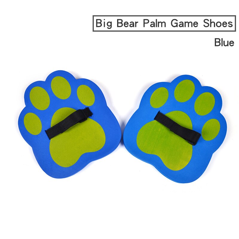Kids Jumping Stilts Outdoor Balance Training Toy Balance Shoes Synchronous Shoes EVA Foam Bear's Paw Games for Children: Blue