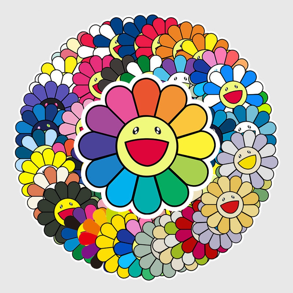 10/50Stck Sonne Blume Kunst Aufkleber Reise Li Kasten Aufkleber Computer Skateboard Gitarre Dekoration Wasserdichte Aufkleber Sonnenblume Aufkleber
