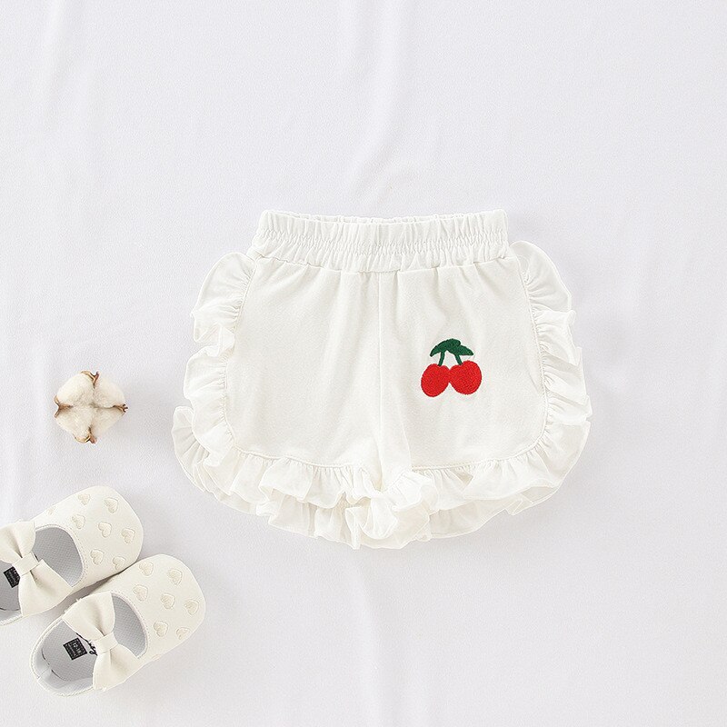 4 Kleuren Baby Meisjes Cherry Shorts Zomer Baby Kids Shorts: 1 / 24M