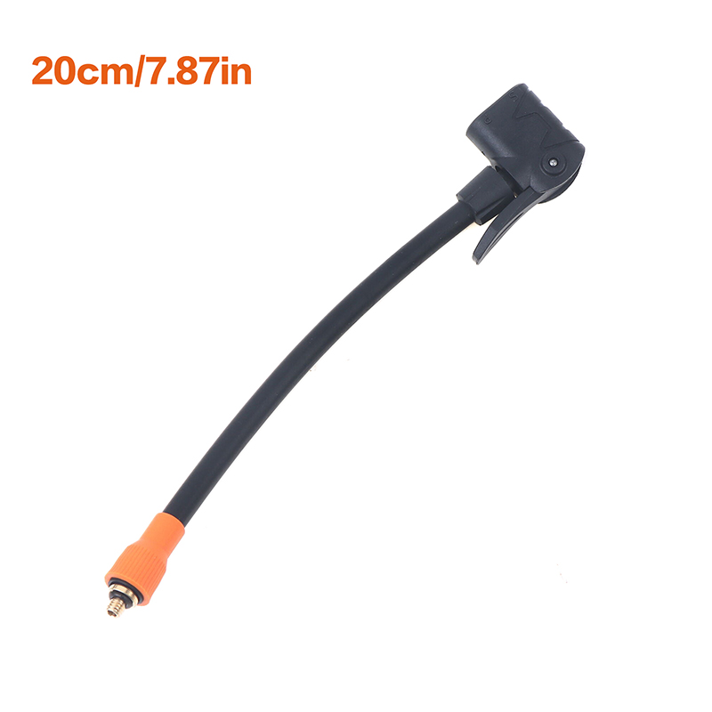 M6-Gewinde-Luftfutter mit Luftschlauch, Standard-Reifenventil-Feingewinde, geeignet für integrierte Luftpumpe mit M6-Gewinde: Gold