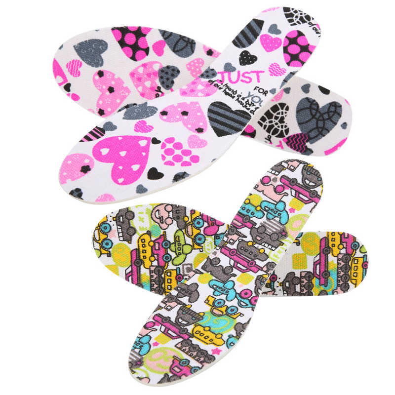 Children Shoe Sole Inserts 1 Pair Children Shoe Insole Breathable Latex Shoe Sole Inserts Kids Shoe Pad Cut Free Size Shoe