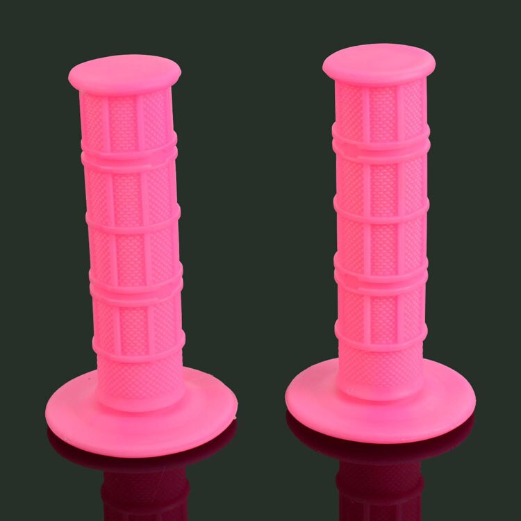 Motorcycle Handlebar Rubber Grips For SUZUKI RM250 RM125RMZ250 RMZ450 RMX250 DR250 DRZ400 DR650 RM85 Pit Dirt Bike: pink