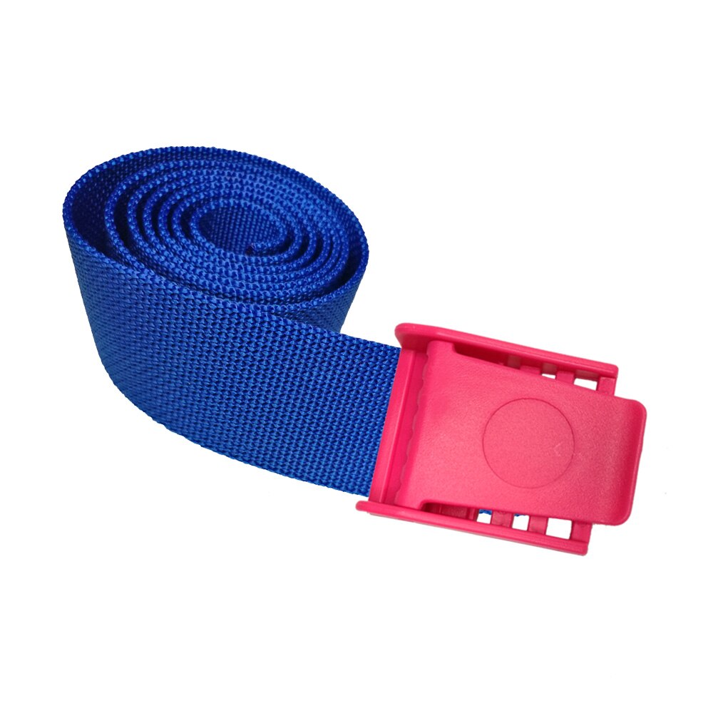 1.5M Strong Durable Replacement Webbing Waist Belt for Backplate Scuba Diving Weight Belt: Pink Head Blue Belt