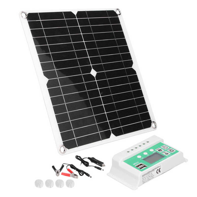 Solar Panel Kit Lightweight Photovoltaic Module for Hiking for Mountaineering for Camping