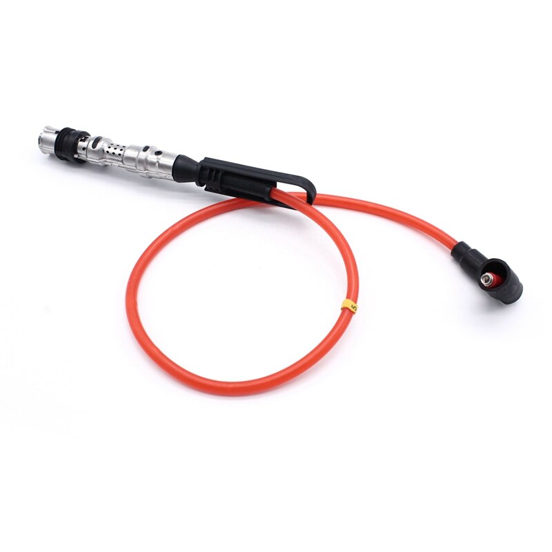 Cables de bujía de bobina de encendido, 6 uds., Cable rojo para Golf III Corrado VR6 2,8 2,9 AAA ABV con extractor 021905409AD