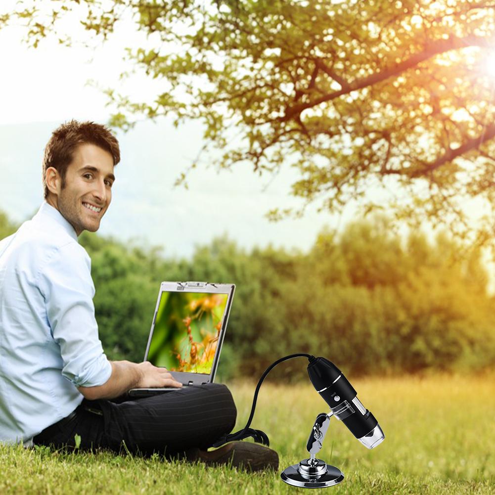 Professionele Usb Digitale Microscoop 1000X 1600X 8 Leds 2MP Elektronische Microscoop Endoscoop Zoom Camera Vergrootglas + Lift Stand