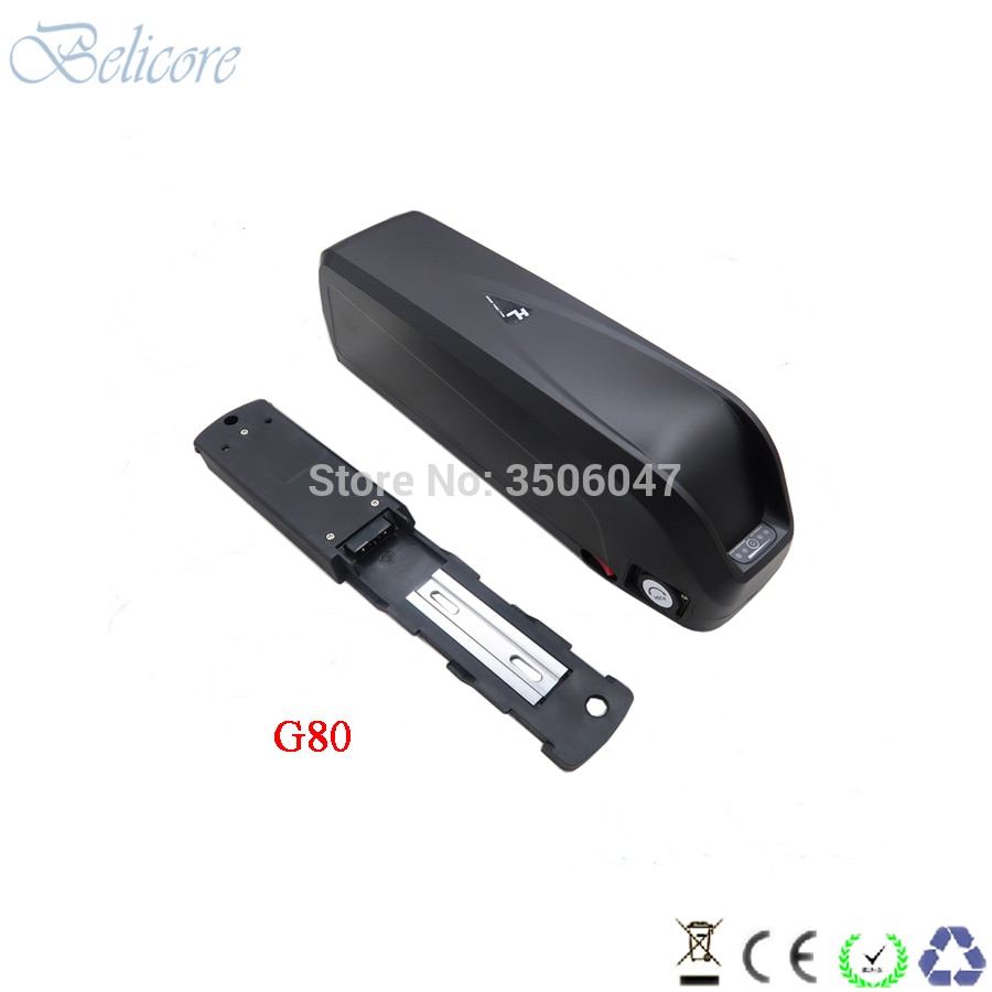 Neue hailong hai batterie fallen 36v 48v 52v leere ebike batterie fallen unten rohr batterie Kasten 80 stücke zellen