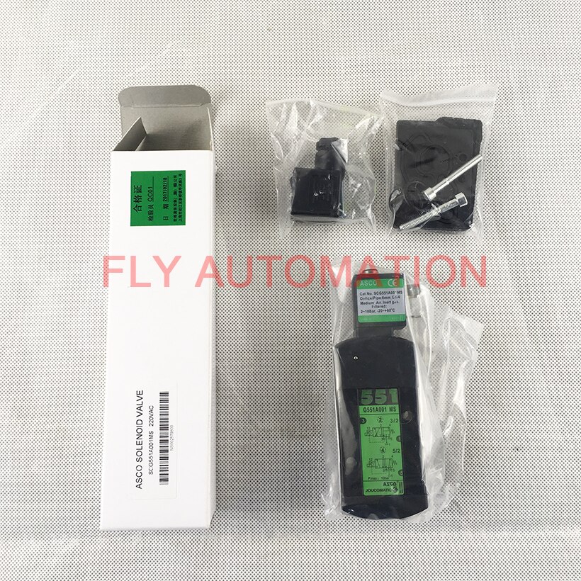 SCG551A001MS SCG551A001 ASCO 551 Series 1/4" Aluminium High Flow Solenoid Valve