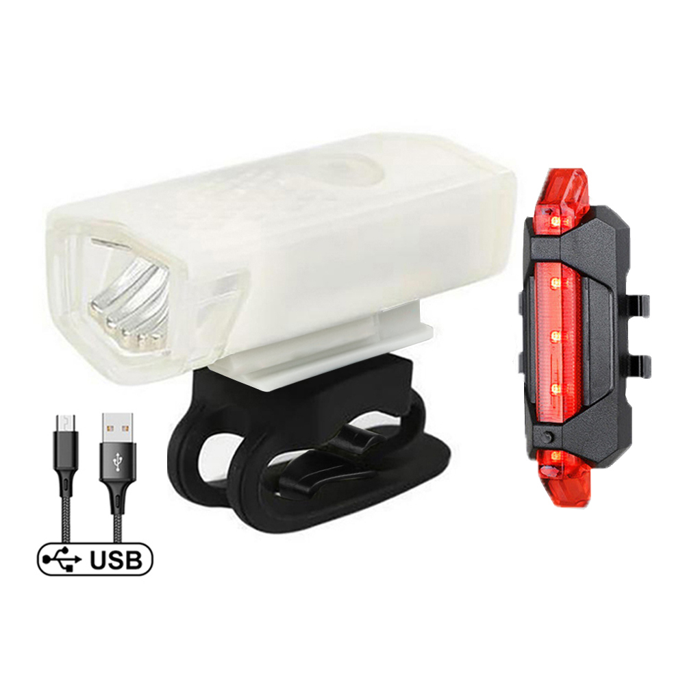 Cykelforlygter usb led genopladelig mtb vandtæt mountainbike forlygte cykellygte advarselslampe cykeltilbehør: Burgunder