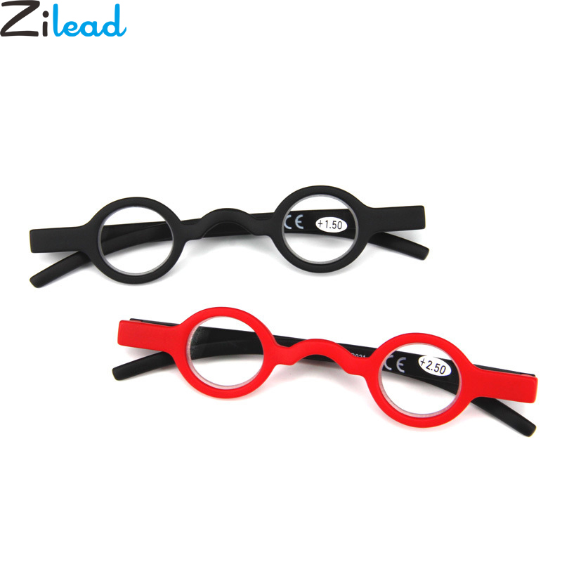 Zilead Retro Ronde Kleine Frame Leesbril Ultralight Clear Lens Presbyope Bril Brillen Frame Unisex Voor Oudere