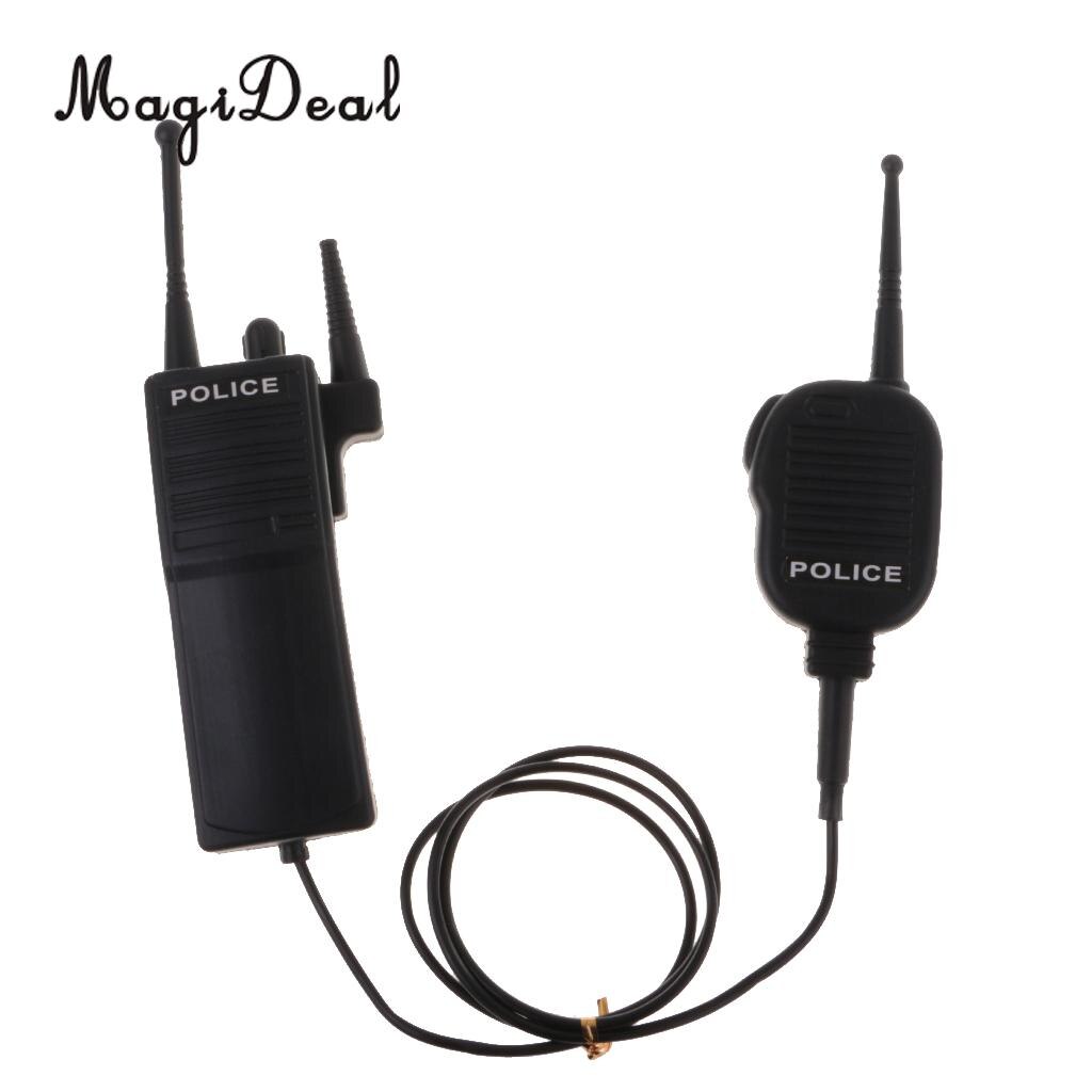 MagiDeal nowość sztuczna policja domofon zabawka sztuczna dwukierunkowa radio rekwizyt żart rekwizyt robić gry akcesoria imprezowe dowcipny prezent
