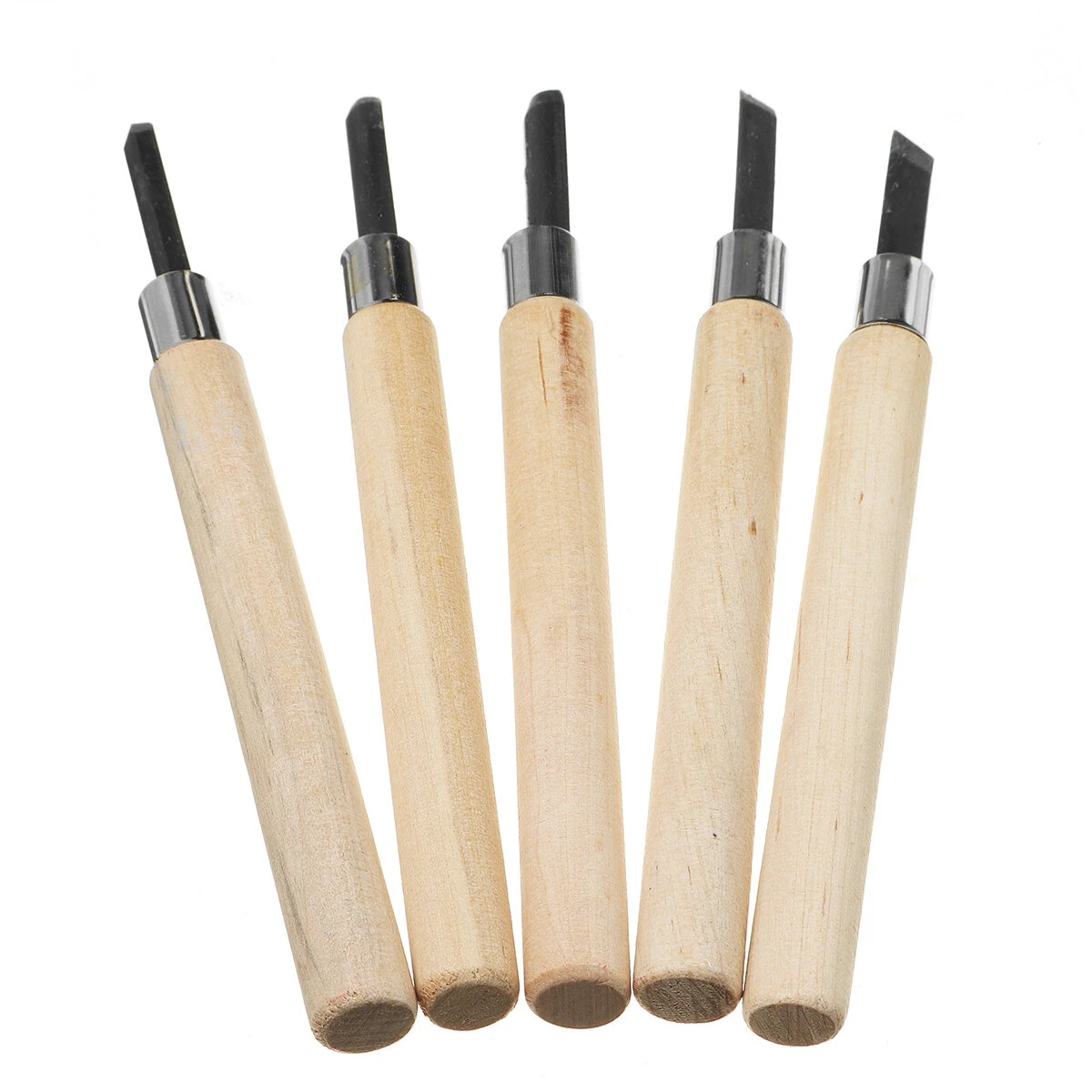 3/4/5/6/8Pcs Houtsnijwerk Tool Beitel Mes Set Houtsnijwerk Kit Houtsnede Craft carving Schrijnwerker Guts Hand Tool: 5Pcs