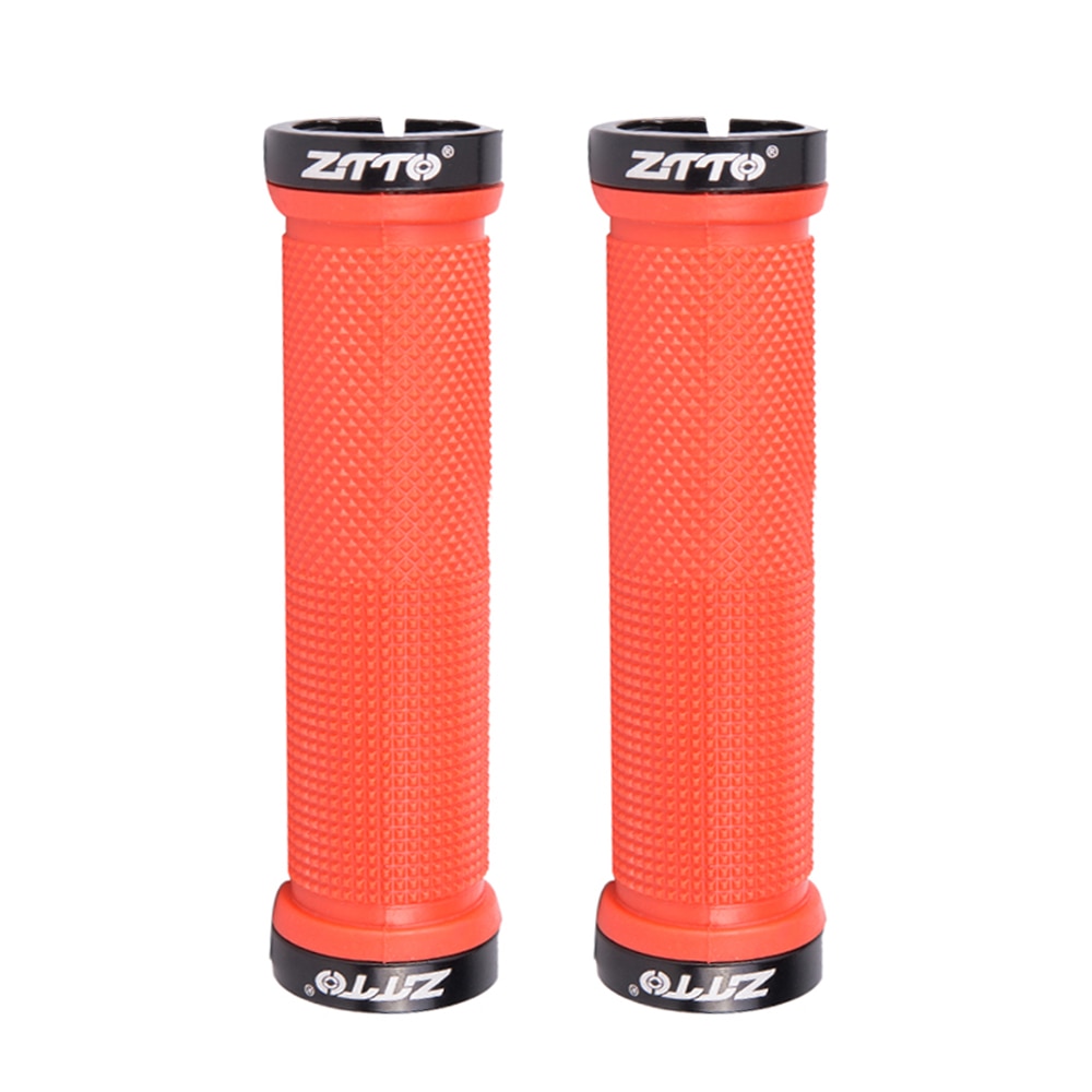 ZTTO 1Pair Cycling Lockable Handle Grip Anti Slip Grips For MTB Folding Bike Handlebar Bicycle Parts AG-16 Alloy + Rubber