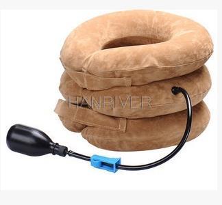 ! Cervical traction apparatus with inflatable neck neck stretcher health care toolsRelax tensions ease fatigue massage neck: Ivory