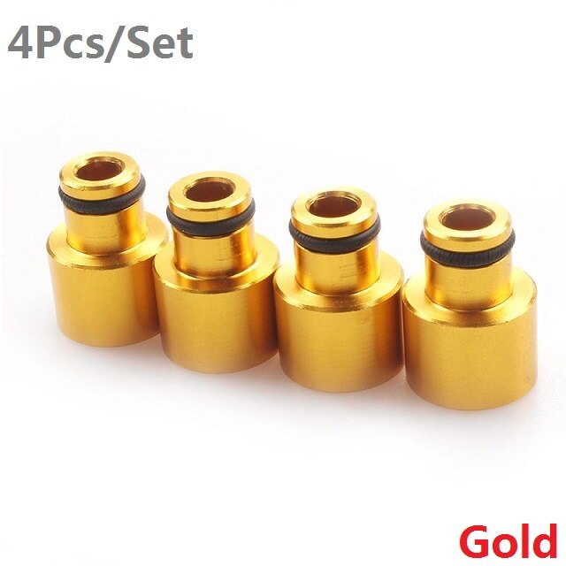 4Pcs/Set Aluminum Injector Adapter Fuel Hat Nozzle Modified Auto Parts Dedicated Universal Tools 2020NEW Car-styling Parts Tools: Gold
