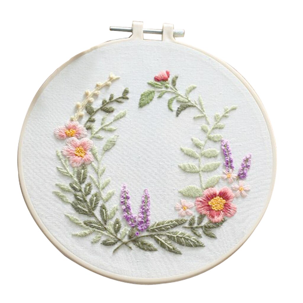 Hand Embroidery DIY Needlework Kits, Pictures for Self-embroidery, 20cm