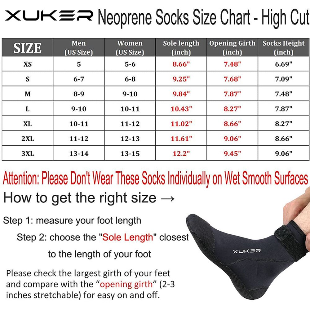 Water Booties 3mm Neoprene Socks Beach Volleyball Sand Soccer Diving Swimming Surfing Snorkeling Fishing Wading Kayaking Rafting