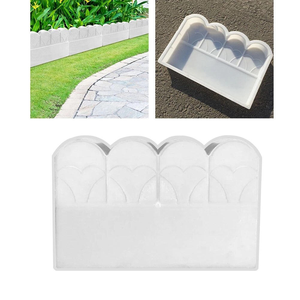 Garten Einfassung bilden DIY Kunststoff Blumenbeet Beton bilden Für draussen Rasen Jardin Hof Garten Gebäude Dekoration