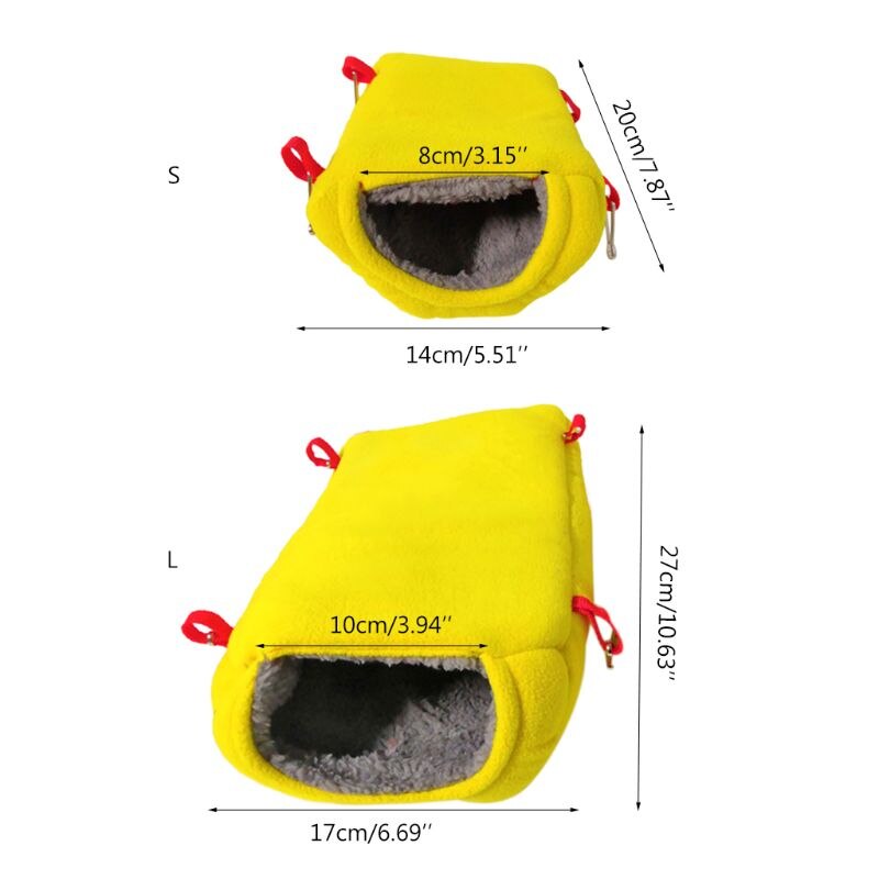 Pet Bird Nest House Parrot Bed Hut Hammock Hanging Cave Snuggle for Lovebird 875A