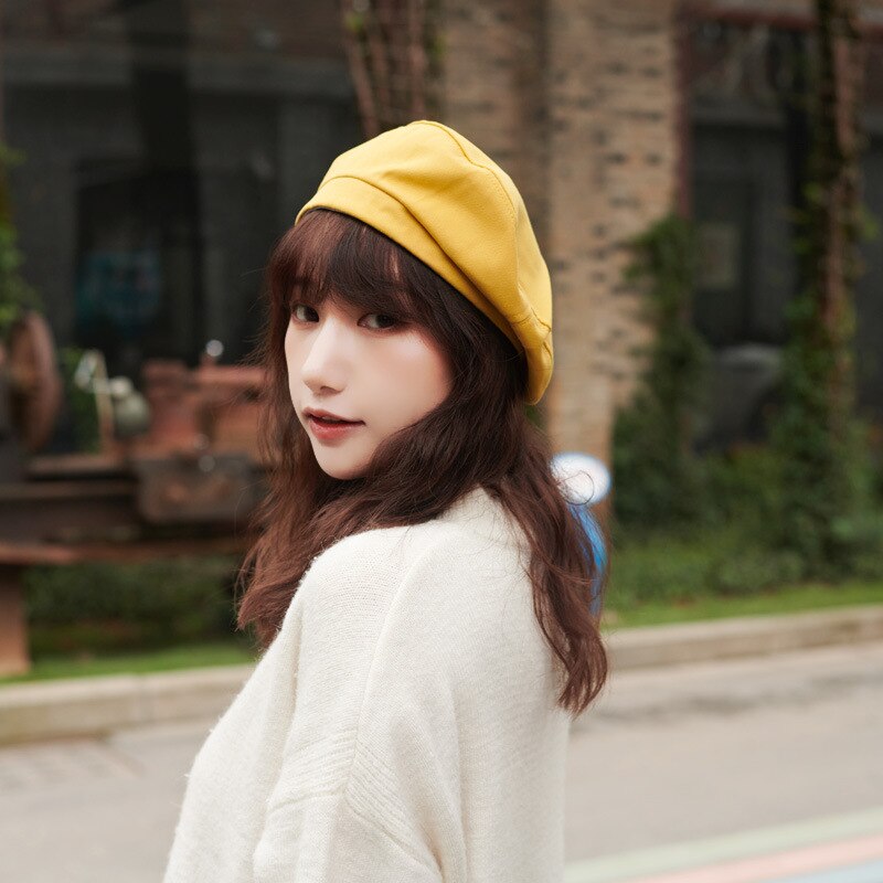 Cappelli da berretto Vintage ▾ britannici giapponesi con cappello da pittore universale per cappelli da donna in cotone a strisce regolabili