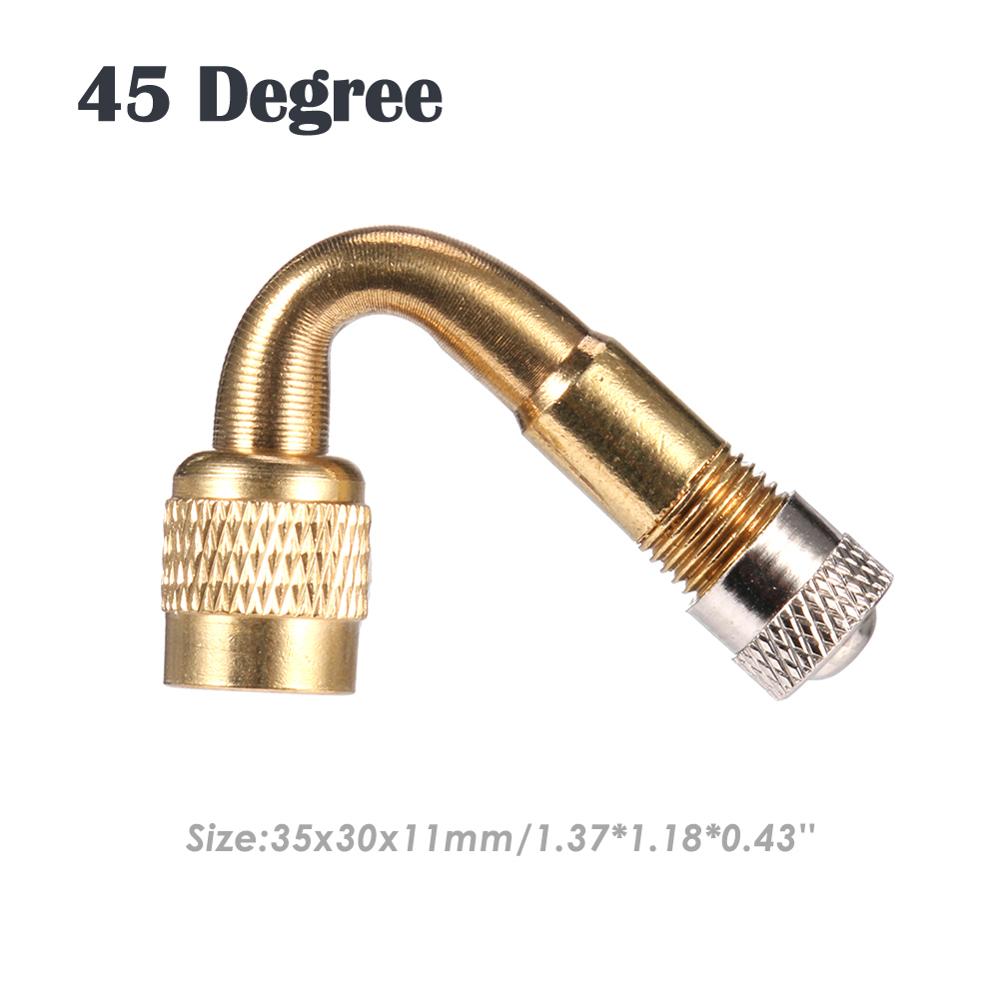 45/90/135 Degree Brass Air Tyre Valve Extension Motorcycle Car Bicycle Air Tyre Valve Caps Schrader Valve: 01