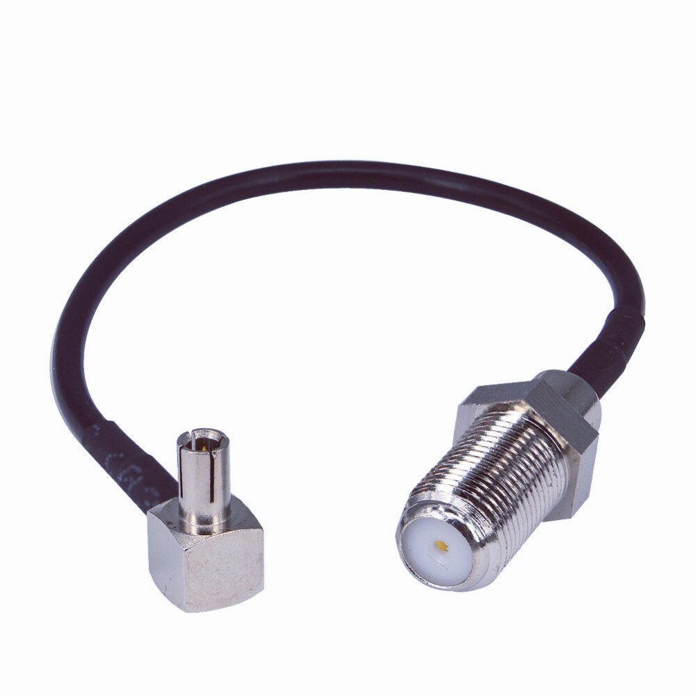 2 Stuks Antenne Verlengkabel TS9 Mannelijk Naar F Vrouwelijke Connector Pigtail Kabel 15Cm