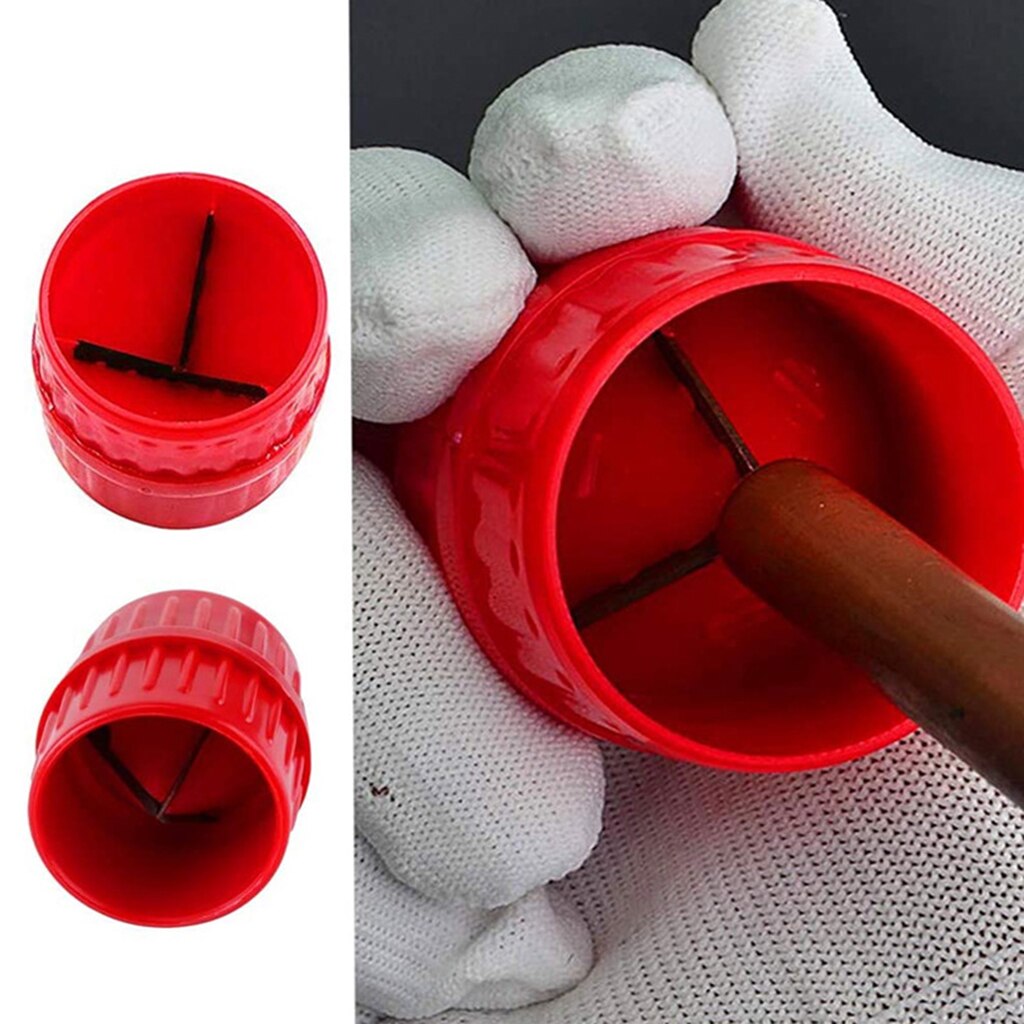 2 Stuks Pijp En Slangen Ruimer Red Inner-Outer Ruimer Buis Ontbramen Ruimer Tubing Afschuining Tool Voor Koper pvc Pijp