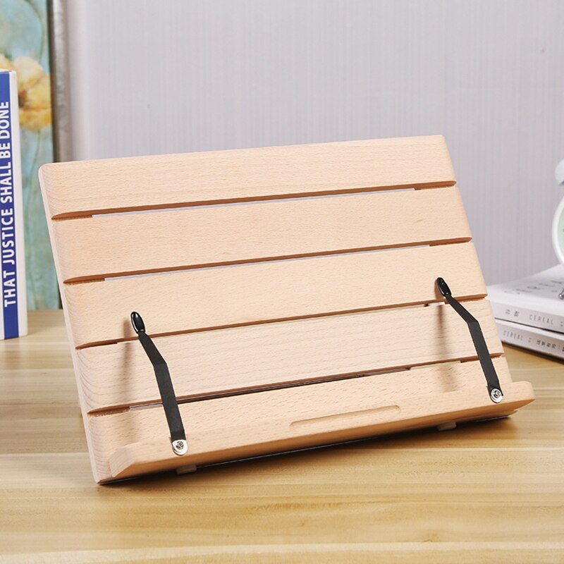 Book Stand Cookbook Recipe Holder Adjustable Foldable Tray and Page Paper Clips Reading Desk Portable Bookstand