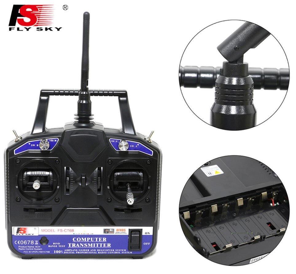 FlySKY FS CT6B FS-CT6B radio Transmitter FS-R6B receiver 6CH 2.4G Remote controller radio system FS fly sky