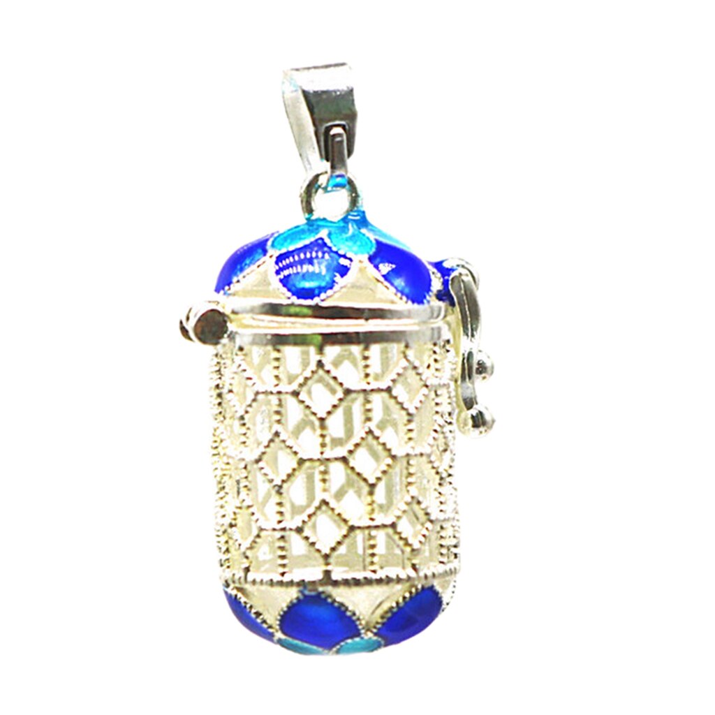 Essential Oil Diffuser Pendant Perfume Cage Locket Hollow Out Enamel Bottle: 7