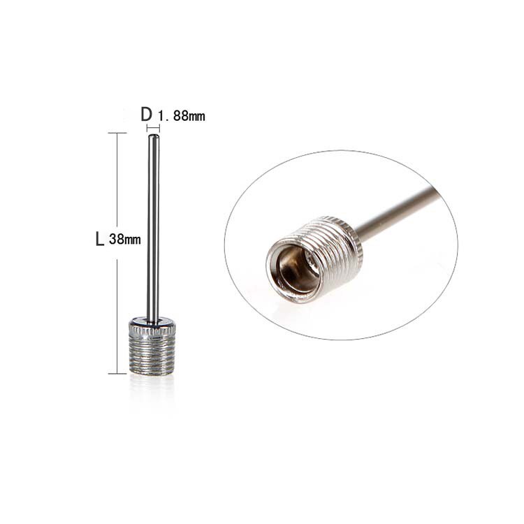 10 stk sportsball oppblåsende pumpenål for fotball basketball fotball oppblåsbar luftventiladapter rustfritt stål pumpestift