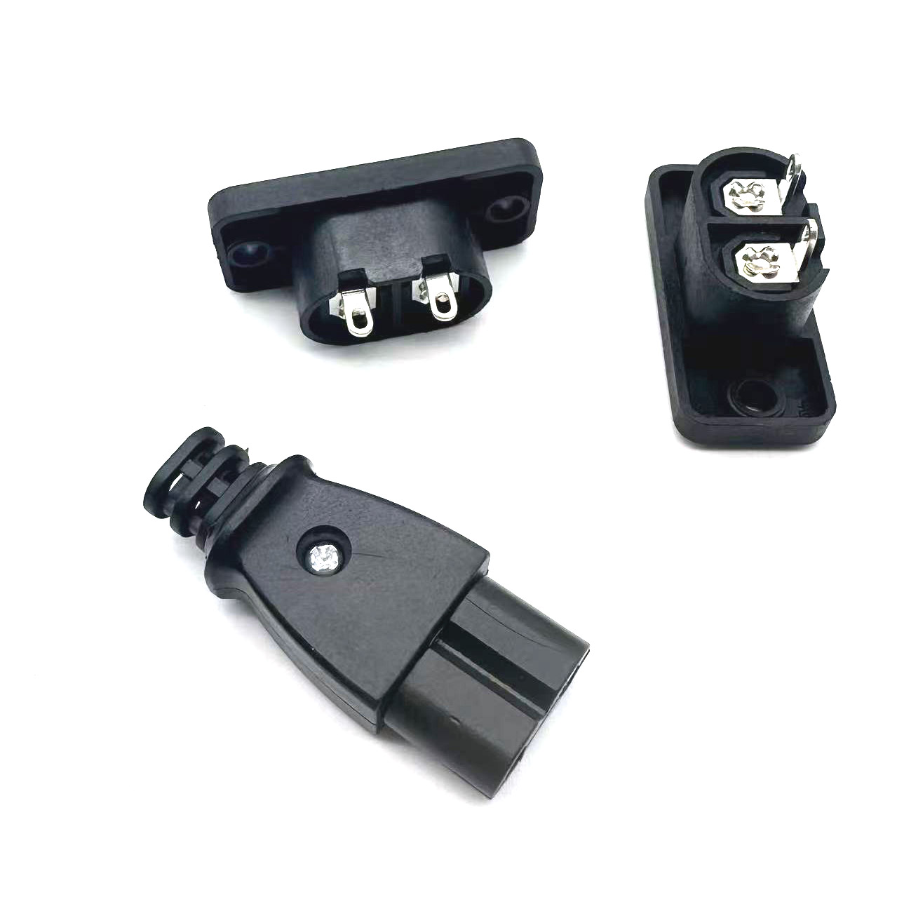 1-5 stuks  c8 mannelijke stopcontacten  c7 vrouwelijke stekkers stopcontact ingebouwde elektrische connector connector 35mm*15mm ac 2.5a 5a 250v