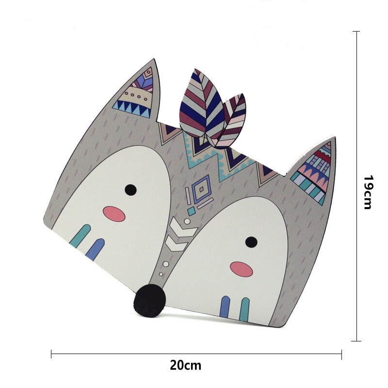 Autocollants muraux 3D animaux de style nordique, décoration pour chambre d&#39;enfant, Stickers muraux: Model 7
