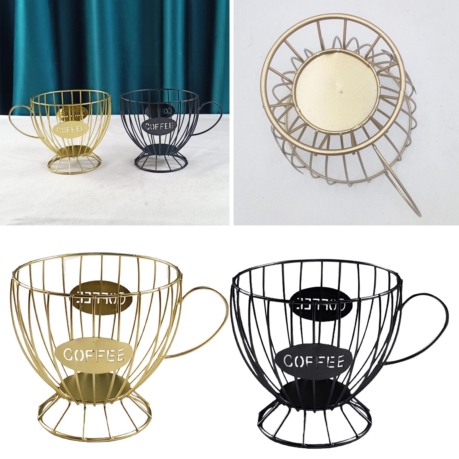 Koffie Pod Houder Ijzer Mok Cup Keeper Capsule Koffie Espresso K Cup Keuken Opslag Mand Organizer Container Voor Cafe Bar